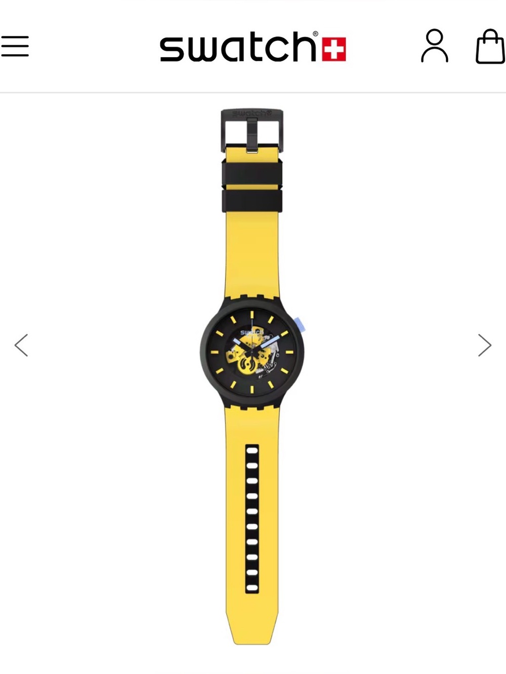 Swatch Mustard Skies - unisex watch